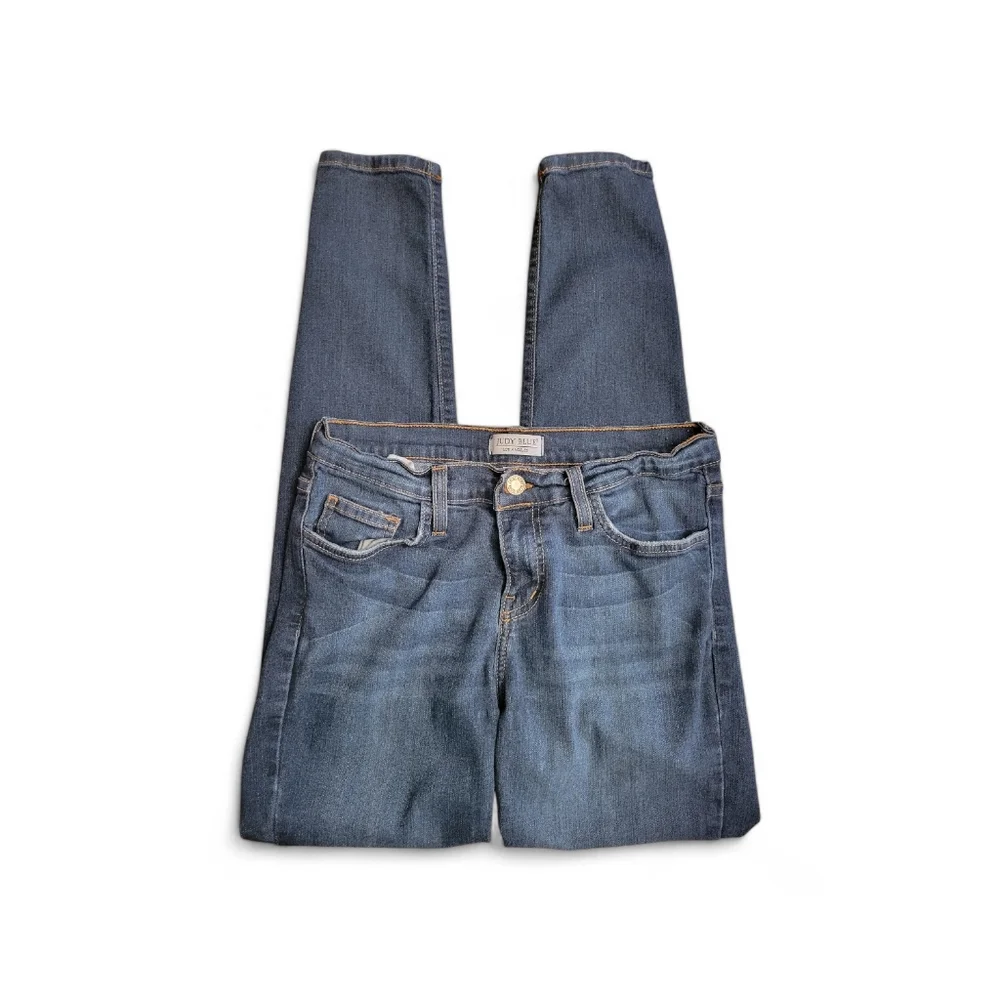 Judy Blue Skinny Jeans Denim Medium Blue Wash Size 9 - Picture 1 of 4